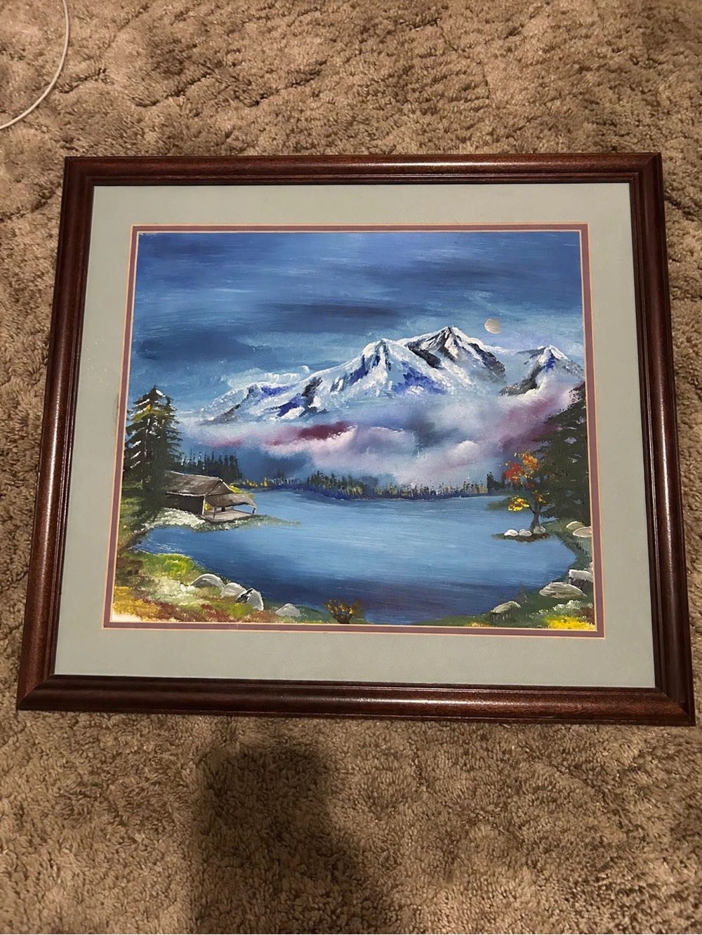 Vintage 1987 Original Artwork Bob Ross Style - Signed/Dated by Artist